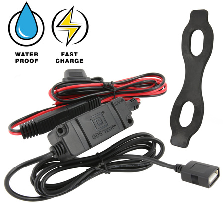 RAM® Quick-Grip™ 15W Waterproof Wireless Charging Handlebar Mount