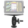 RAM® Pin-Lock™ Marine Electronic Mount with Gimbal Knob - D Size Short