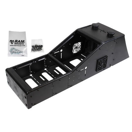 Kątowa konsola RAM® Tough-Box™ z tylną owiewką Ford Police Interceptor