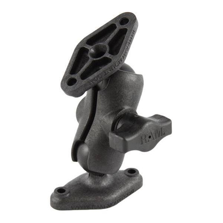 Podwójne mocowanie kulowe RAM® Composite z dwoma płytkami diamentowymi - krótkie