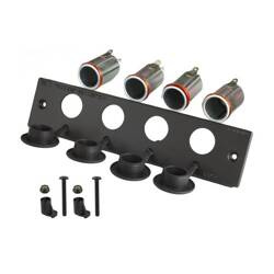 Płyta czołowa RAM® Tough-Box™ 2" z czterema gniazdami zapalniczki 12 V