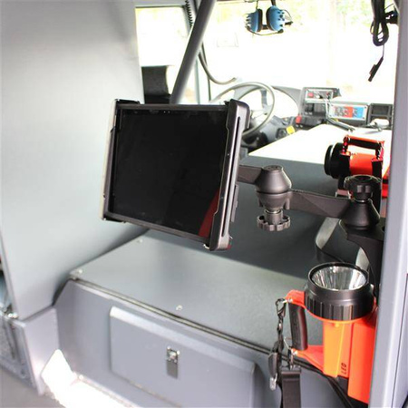 RAM® Vertical 12" Swing Arm Mount with Swivel Socket Arm