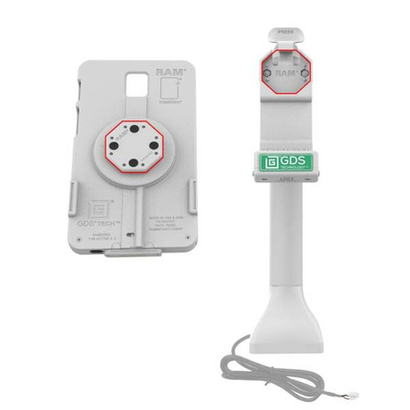 GDS® Uni-Conn™ 14" stacja dokująca na cokole z PoE - szara