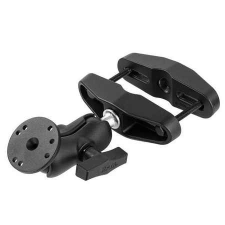 RAM® Uniwersalne mocowanie słupka z okrągłą płytką - krótkie ramię w rozmiarze C
