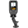RAM® Double Ball Mount ze sprzętem do Garmin Striker + More