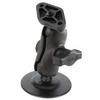 RAM® Flex Adhesive Double Ball Mount with Diamond Plate - B Size Short