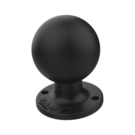 Okrągła płytka AMPS RAM® z kulką i wzmocnionym stalowym słupkiem