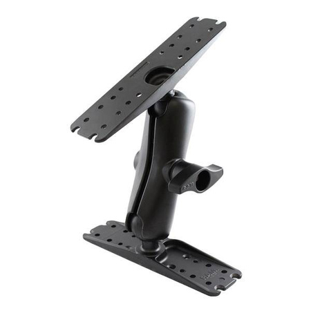 RAM® Double Ball Mount z dwoma dużymi morskimi płytkami elektronicznymi