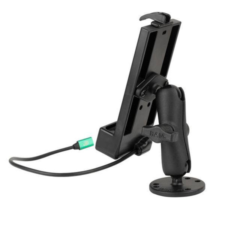 Zasilana stacja dokująca GDS® USB-C 2.0 z podwójnym mocowaniem kulowym typu Drill-Down