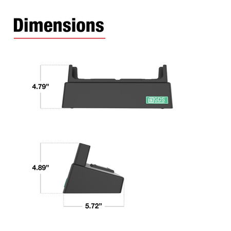 Stacja dokująca RAM® Desktop dla Zebra ET6x z obsługą USB i RJ45