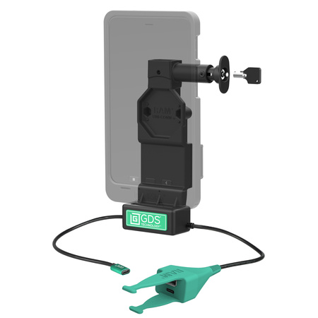 GDS® Uni-Conn™ Locking Dock + Dual USB-A & USB-C with Release Button