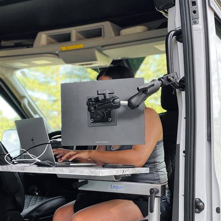 RAM® Ramię obrotowe z podwójnym gniazdem i grzechotką - rozmiar C