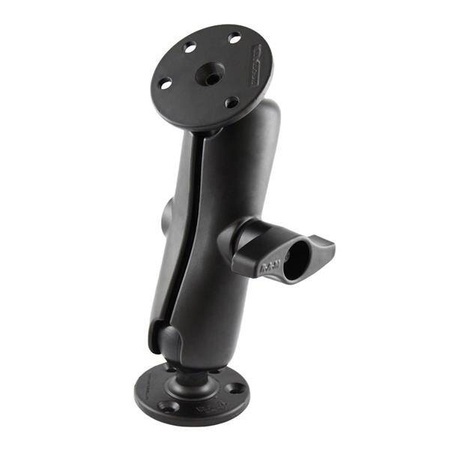 RAM® Double Ball Mount with Two Large Round Plates - D Size Medium