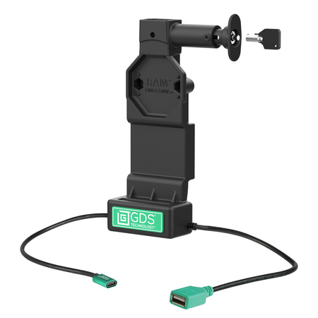 GDS® Uni-Conn™ Locking Dock + Single USB-A z przyciskiem zwalniającym