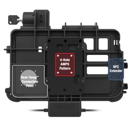 Locking RAM® Thin-Dock™ + Data for Zebra ET401 10"