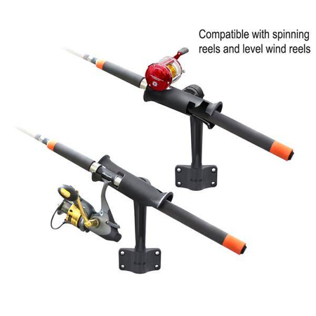 Uchwyt na wędkę RAM® Tube Jr.™ z podstawą grodziową - słupek 6"