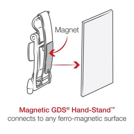 GDS® Hand-Stand™ Magnetyczny pasek na rękę i podpórka do tabletów