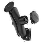 RAM® Locking Drill-Down Dashboard Mount with Backing Plate - C Size Med