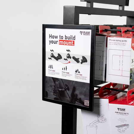 RAM® Standing Floor Display with Pegs