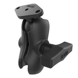 RAM® Double Socket Arm with Diamond Ball Plate - C Size Short
