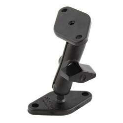 RAM® Double Ball Diamond Plate Mount - A Size Medium