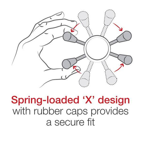 Uchwyt na telefon RAM® X-Grip® z Vibe-Safe™ i podstawą pod widelec - krótki