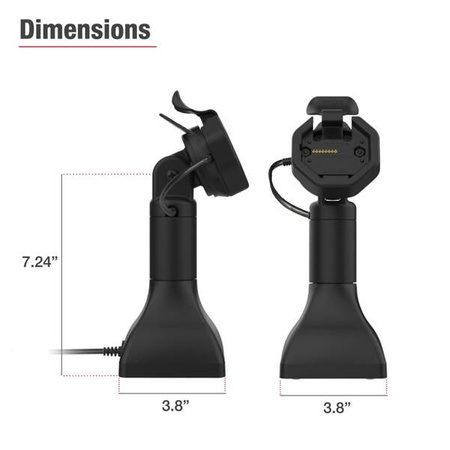 GDS® Uni-Conn™ Zasilana 7" stacja dokująca na cokole z USB-C