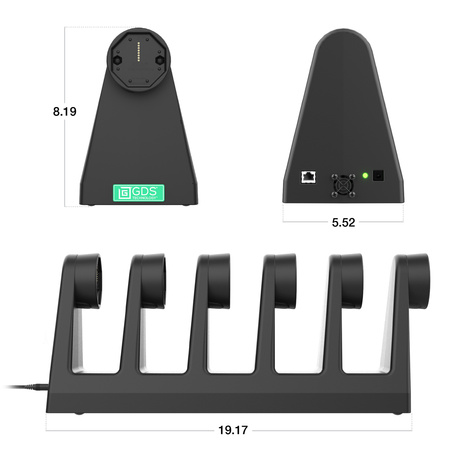GDS® Uni-Conn™ 6-portowy zasilacz + stacja dokująca RJ45 do tabletów z IntelliSkin®