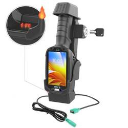 Stacja dokująca RAM® z blokadą i pojedynczym portem USB-A do Zebra TC8300 - podgrzewane styki