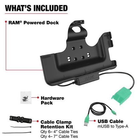 RAM® Power & Dual USB Data Dock for Tab Active4 Pro & Tab Active Pro