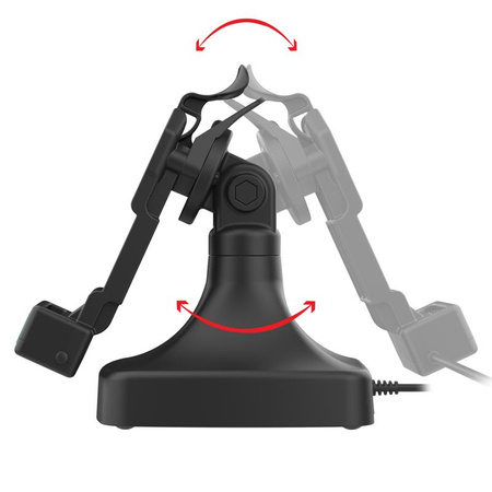 GDS® Uni-Conn™ uchylno-obrotowa stacja dokująca z PoE + dane