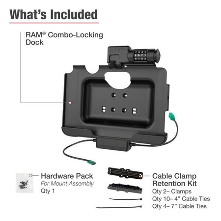 RAM® Combo-Locking Power + Data Dock dla Samsung Tab Active4 Pro