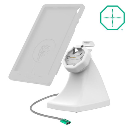 Stacja dokująca GDS® Uni-Conn™ Powered Snap-In Kiosk Dock z USB-C - szara