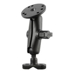 RAM® Kierownica U-Bolt Double Ball Mount z okrągłą płytką i bez osprzętu