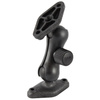 RAM® Low Profile Composite Double Ball Mount z dwiema płytkami diamentowymi