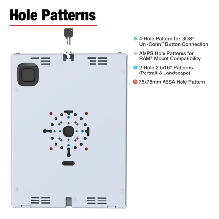 RAM® Safe-Case™ dla iPada Pro 13 (M4), Air 13 (M2 i M3) oraz Pro 12.9 Szary