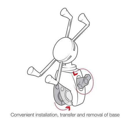 Duży uchwyt na telefon RAM® X-Grip® z RAM® Snap-Link™ Tough-Claw™