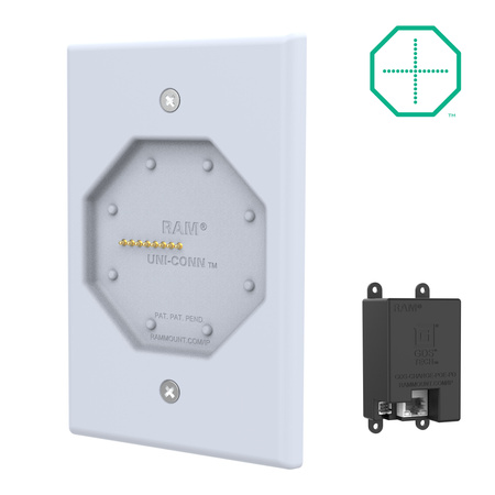 Zasilana niskoprofilowa stacja dokująca GDS® Uni-Conn™ z PoE - szara