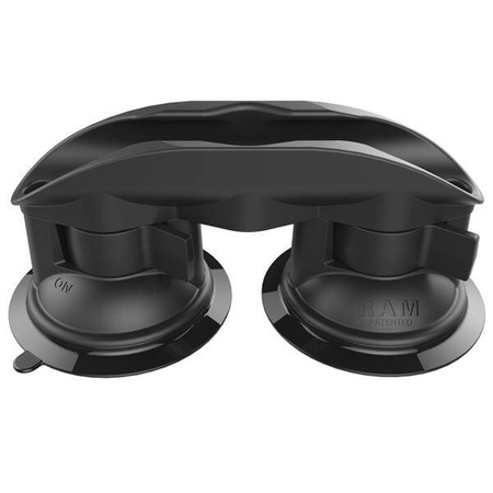 RAM® Tough-Clip™ Paddle Cradle z podwójną przyssawką RAM® Twist-Lock™