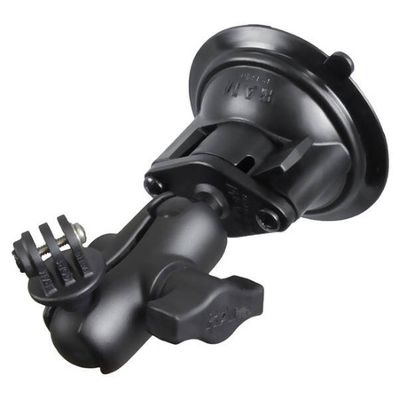 RAM® Twist-Lock™ Suction Cup Mount with Action Camera Adapter - Short