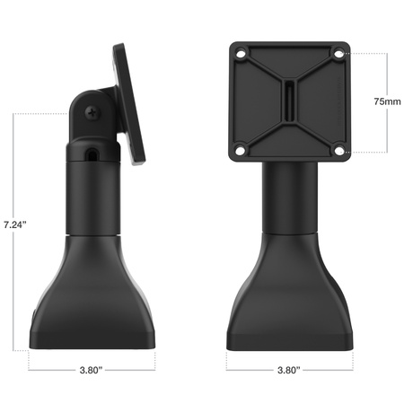 RAM® 7" uchwyt na cokół z 75 mm wzorem VESA