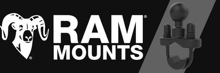 RAM® Handlebar U-Bolt Base for Rails 0.5" to 1.25" in Diameter - B Size