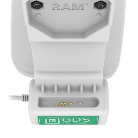 Stacja dokująca GDS® Uni-Conn™ z blokadą przechyłu i obrotu z USB-C + dane - szara