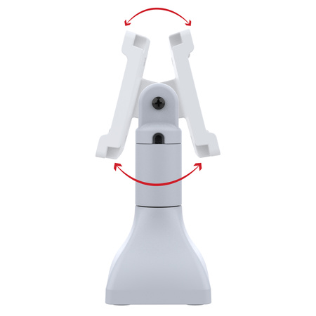 RAM® 7" Pedestal Mount with 100mm & 75mm VESA & Cable Routing - Gray