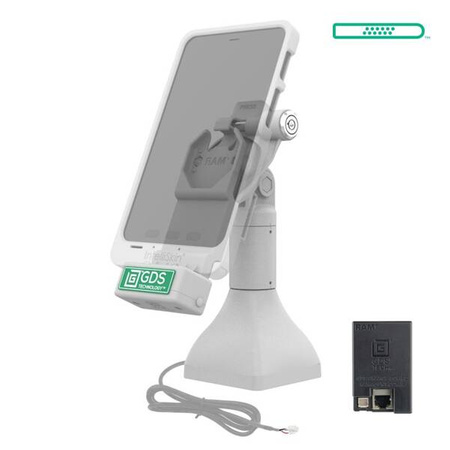 GDS® Uni-Conn™ 7" Locking Pedestal Dock z PoE - szary