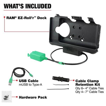 RAM® EZ Roll'r™ Dual USB Dock dla tabletów Samsung Tab Active5 i 3