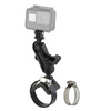 RAM® Strap Clamp Mount z uniwersalnym adapterem do kamery sportowej