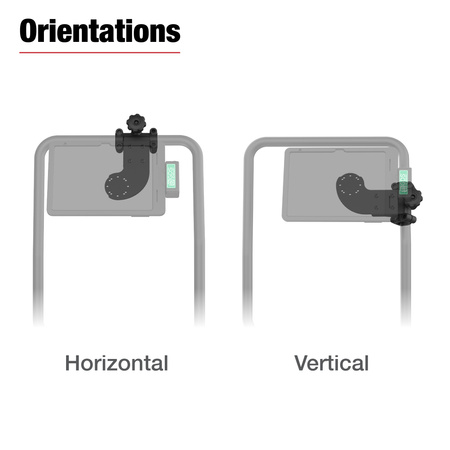 Zawias cierny RAM® z uchwytem AMPS do Tough-Bar™