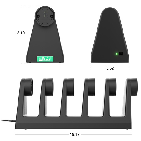 GDS® Uni-Conn™ 6-Port Powered Dock for Tablets with IntelliSkin®