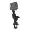 RAM® U-Bolt Double Ball Mount with Action Camera Adapter - Short